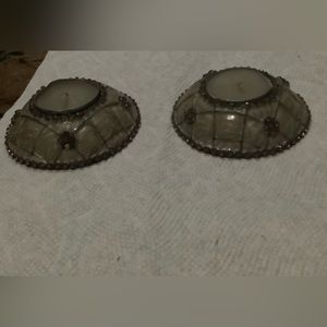 Rhinestone encrusted unique Tea light candle holders